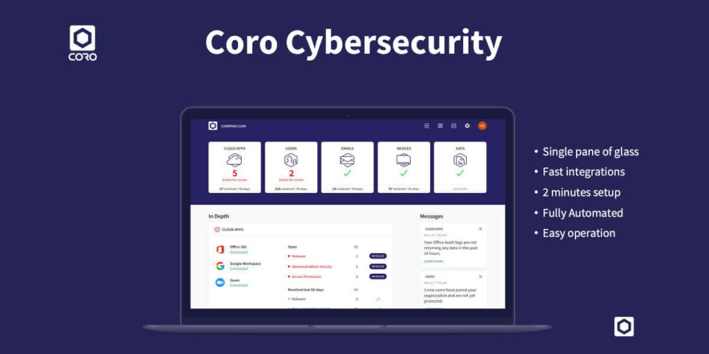Coro Cybersecurity Startup