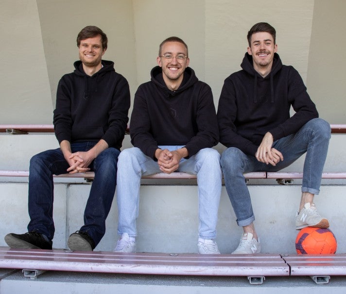 Die drei Prematch-Gründer: Fiete Grünter (v.l.n.r.), Niklas Brackmann und Lukas Röhle